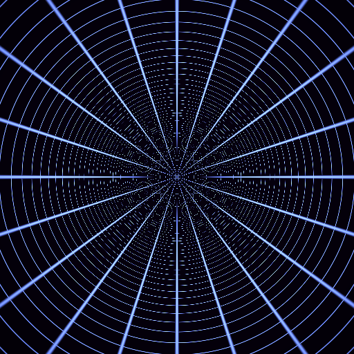 neon grid tunnel